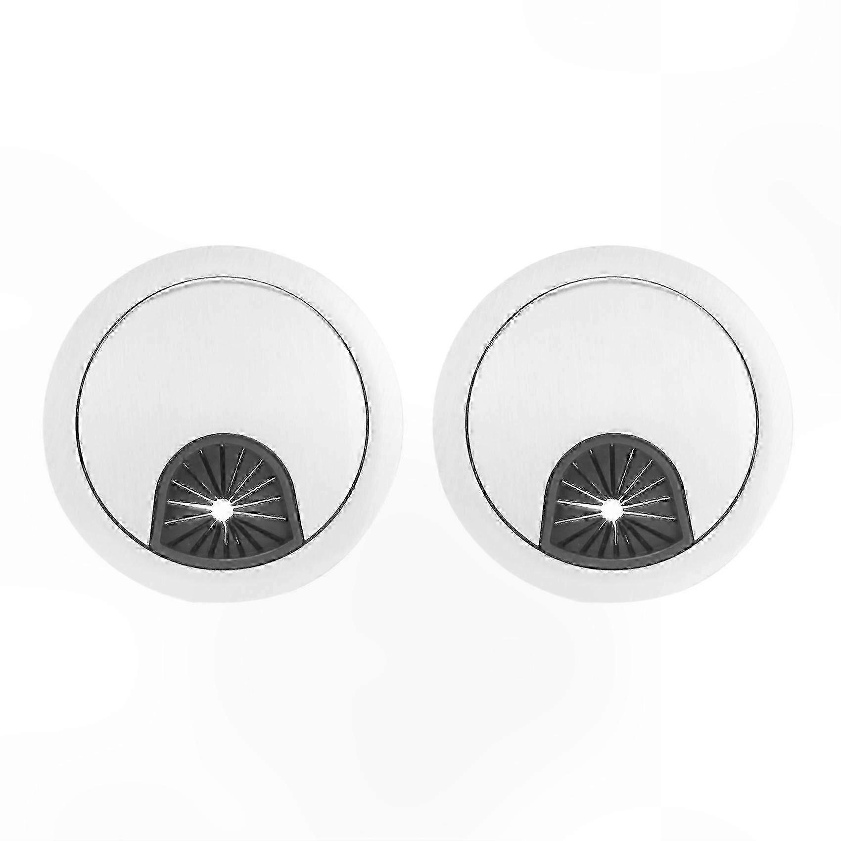 Kabeldurchführungen Aus Edelstahl Für Den Bürogebrauch, 50 Mm Durchmesser, 2er-pack, Elegante Und Langlebige Kabelführung