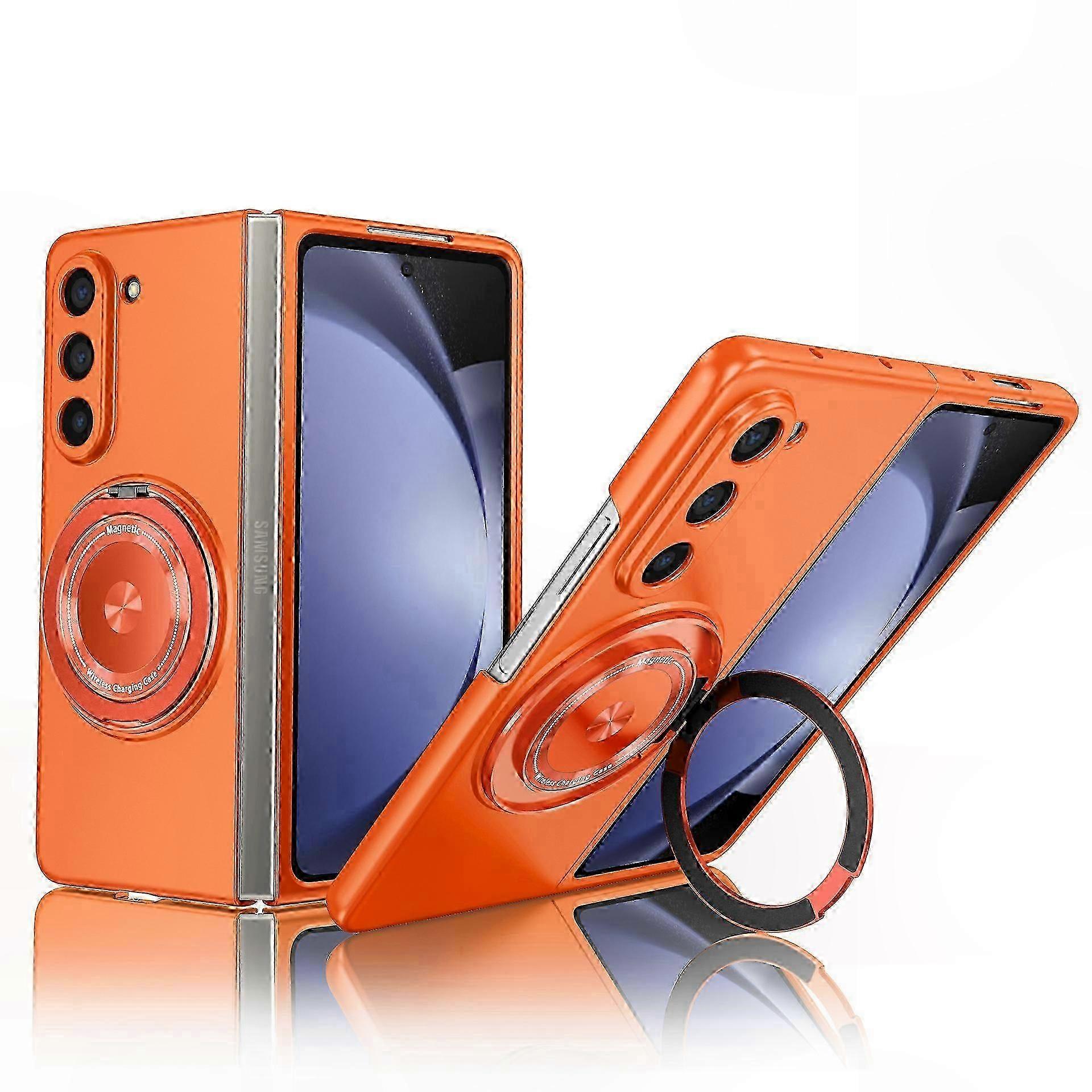 Magnetische Hülle Für Galaxy Z Fold 6, Ultradünne, Stoßfeste Pc-hülle Mit Drehbarem Ring, Magsafe-kompatibel
