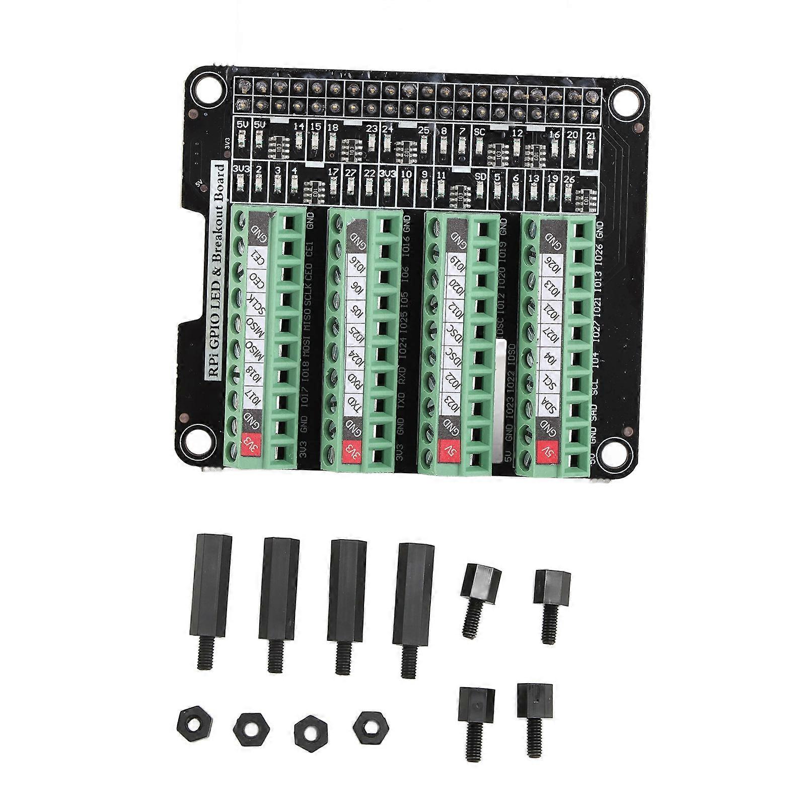 3,3v 3a Led-anschlussblock, Klemmenblockmodul Für Rpi A+ 3a+ B+ 2b 3b 3b+ 4b, Präzises Netzteil, Montagesatz, Raspberry Pi Kompatibel, Geringer Stromverbrauch.