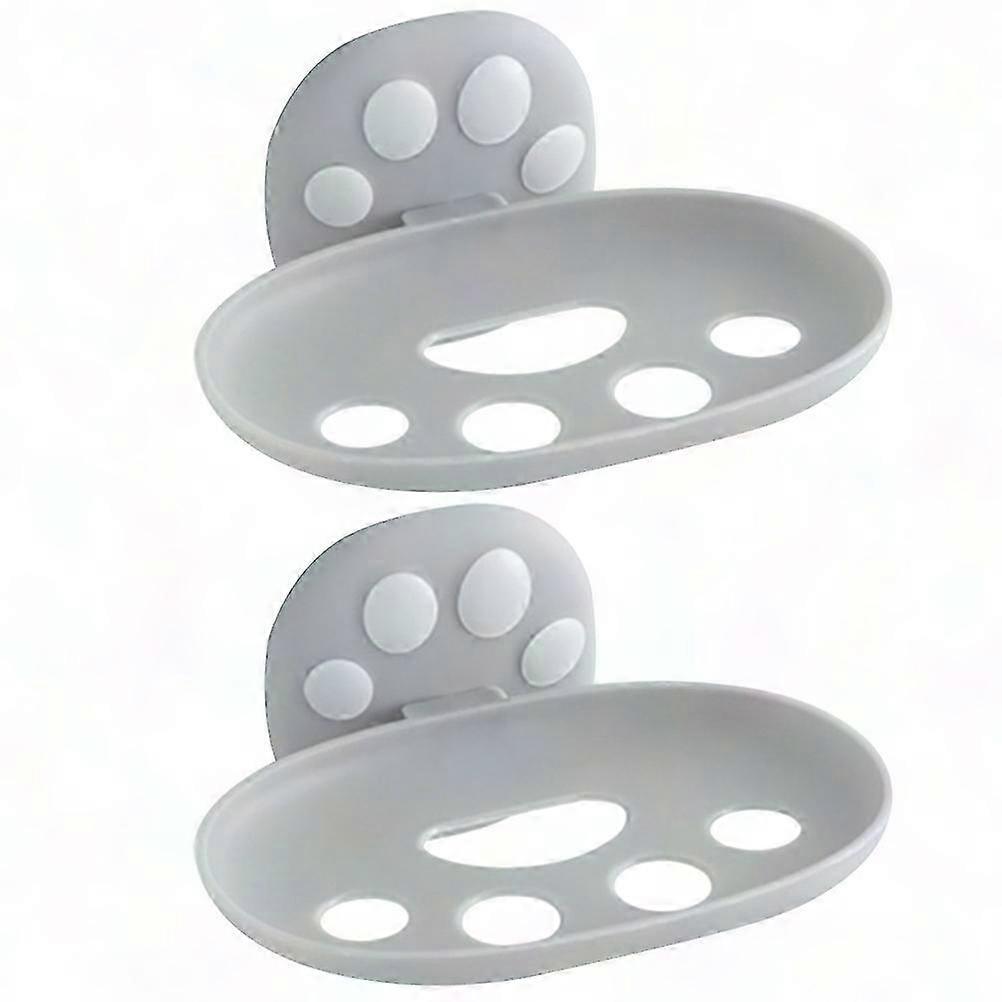 Kreative, Zweistöckige Seifenschale, Aufbewahrungsregal Aus Kunststoff – 2er-set, Farbenfrohes Design