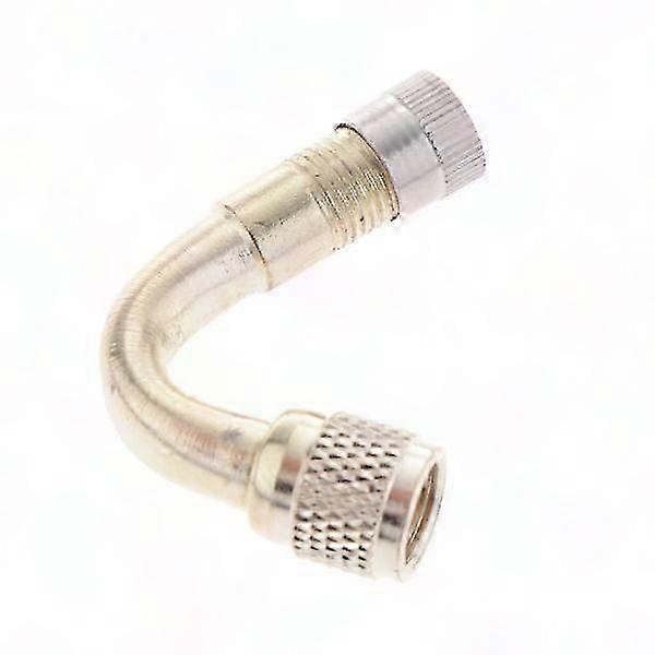Abgewinkelte Motorrad-reifenventiladapter – 90° Abgewinkelte Metallverlängerung, Aufblasstangen-verlängerungsset, Kompatibel Mit Motorrädern, Fahrrädern Und Rollern, 4 Stück