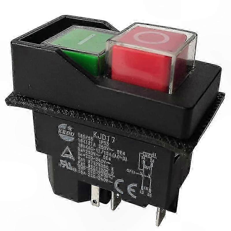 5-poliger Elektromagnetischer Drucktaster Für Gartengeräte, 220-v-anschluss