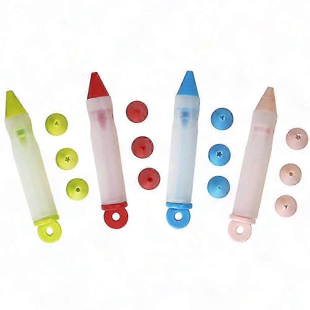 Tortendekorationsstift, Set Mit 4 Verschiedenen Spitzen Zum Beschriften Von Schokolade