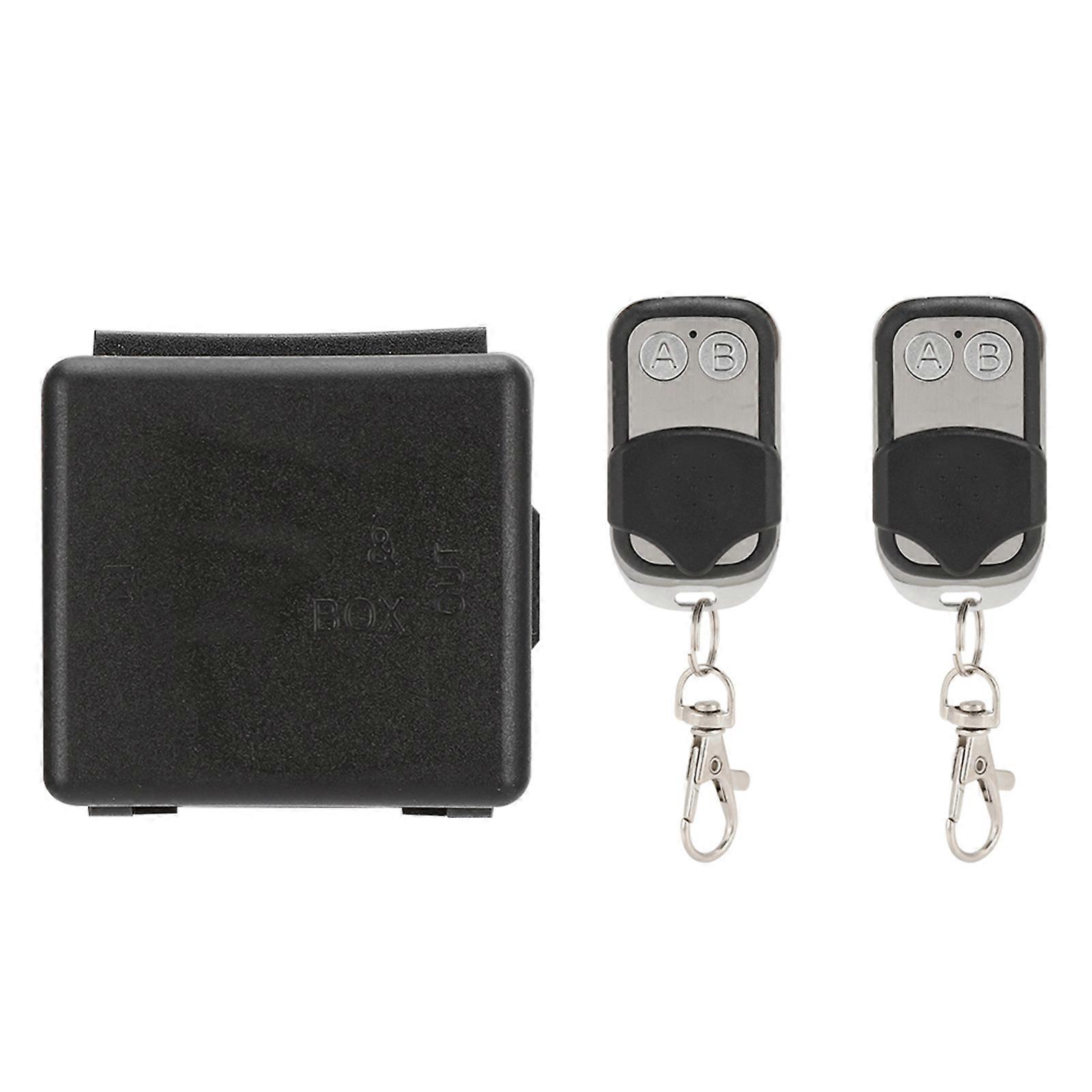 12v 1-kanal-funkschalter Mit 2-tasten-transceiver, Selbstlernender Code-fernbedienung Für Tor, Beleuchtung Und Motorisierung.