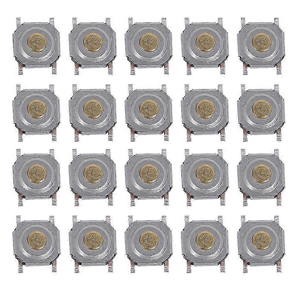 200 Stück Wasserdichte Berührungsschalter, 4x4x1,5 Mm Smd-drucktaster Aus Messing, Leuchtkontaktfläche, Wasserbeständig Für Leiterplatten.