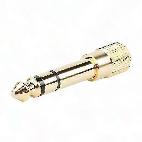 Vergoldeter 6,35-mm-auf-3,5-mm-klinkenadapter, Stereo-audiokonverter Für Kopfhörer Und Lautsprecher, Vergoldeter Stecker (männlich/weiblich), Hochwertiger Universalanschluss
