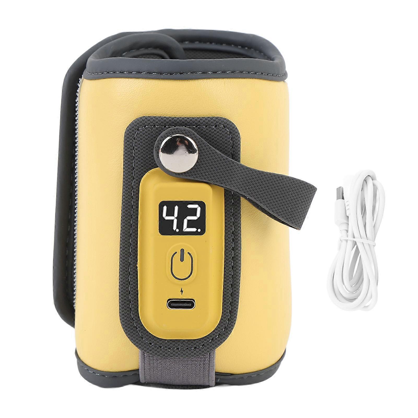 Tragbarer Babyflaschen-milchwärmer Mit 5 Temperaturstufen, Lcd-display, Schnellheizfunktion, Ideal Für Unterwegs