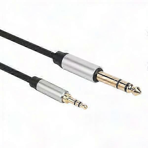 1,5 M Langes Audiokabel, 4 X 3,5 Mm Auf 6,35 Mm (3,5 Mm Stecker Auf 6,35 Mm Stecker), Für Heimkino- Und Hifi-geräte, Robuster Stecker