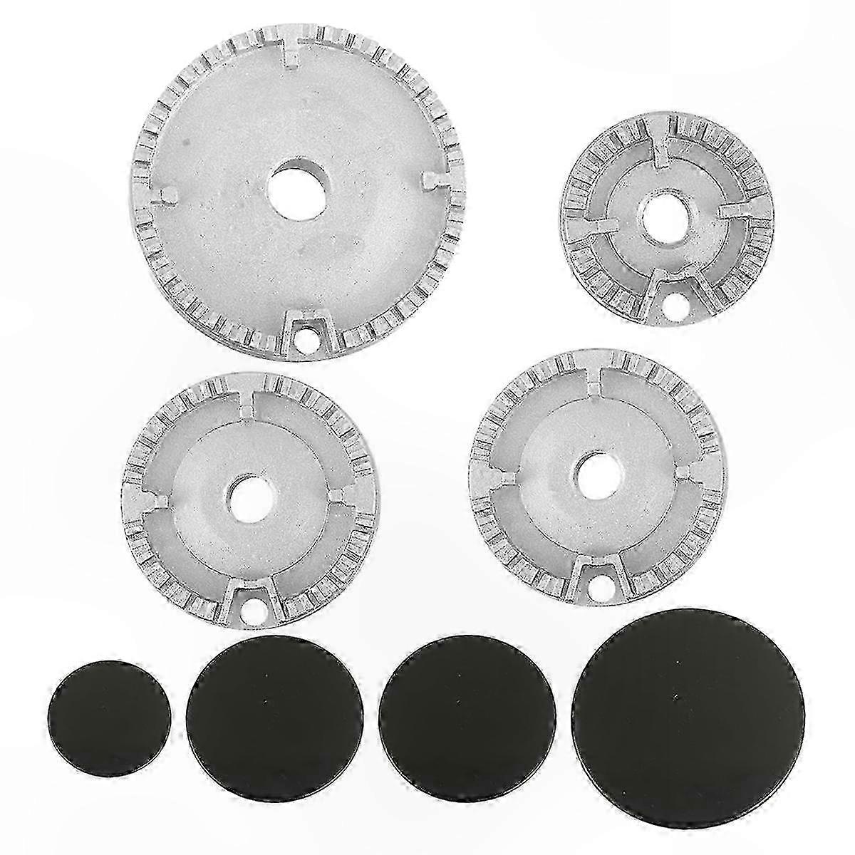 Set Mit 6 Gasherd-brennerkappen, Kompatibel Mit Den Meisten Ofenköpfen, Robustes Ersatzset Für Kochfelder.