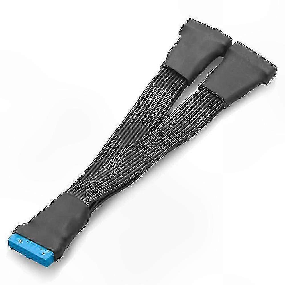 19-poliges Usb 3.0-adapterkabel, Dual-1-zu-2-verlängerung, 12 Cm, Interner Motherboard-anschluss, 2er-pack, Steckplatz Für Pc-verlängerung