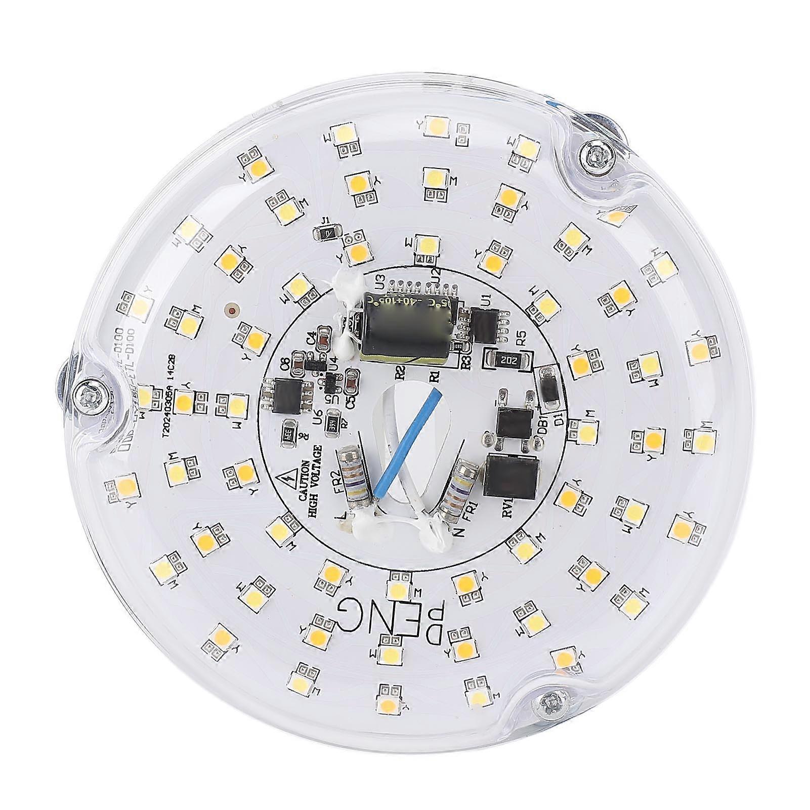 15-w-led-rundlampe (4 Zoll) Für Deckenventilatoren, 3 Farbtemperaturen (3000 K/4000 K/6000 K), Dimmbar, Mehrfarbig