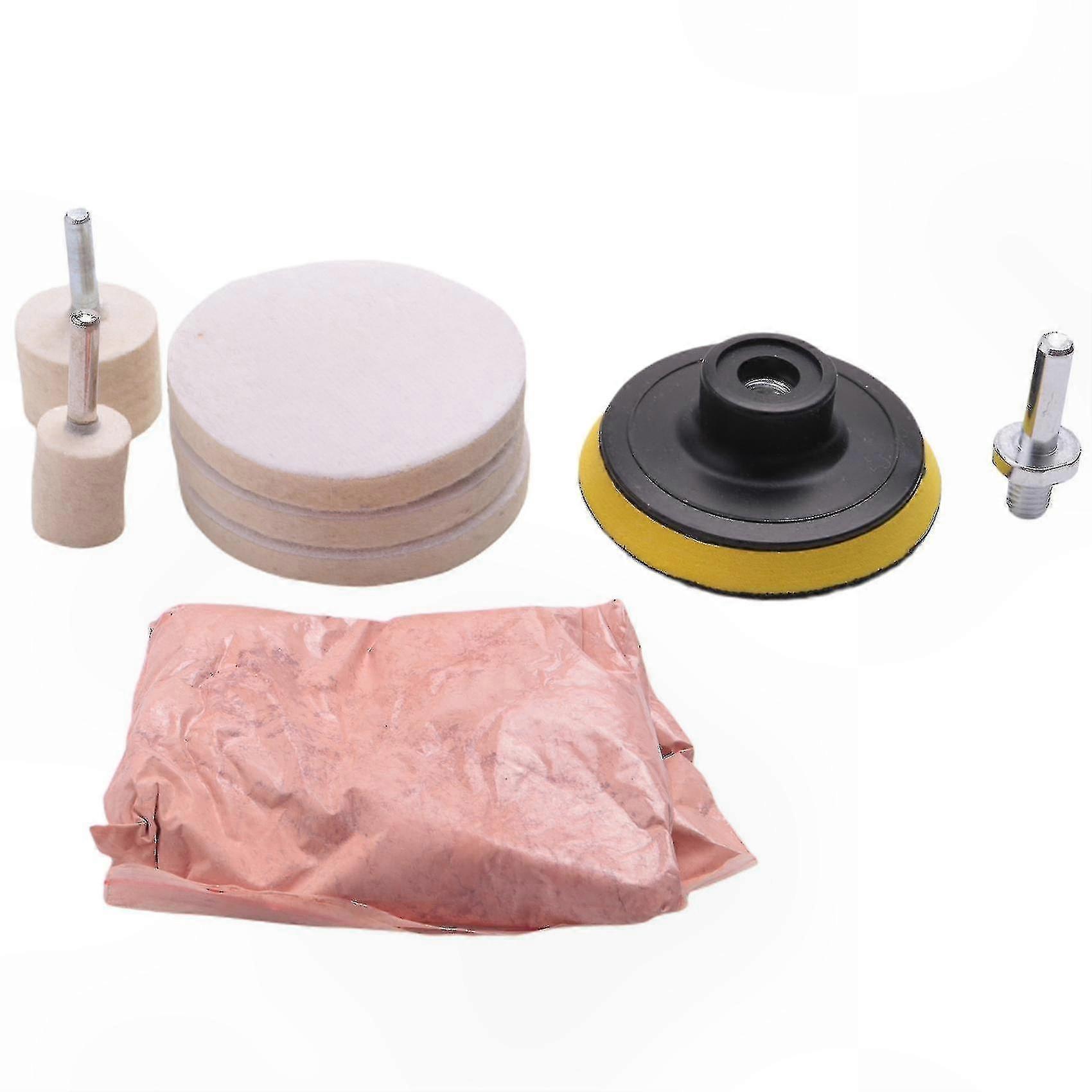 8-teiliges Glaspolierpulver-set Zur Kratzerreparatur Und Windschutzscheibenrestaurierung