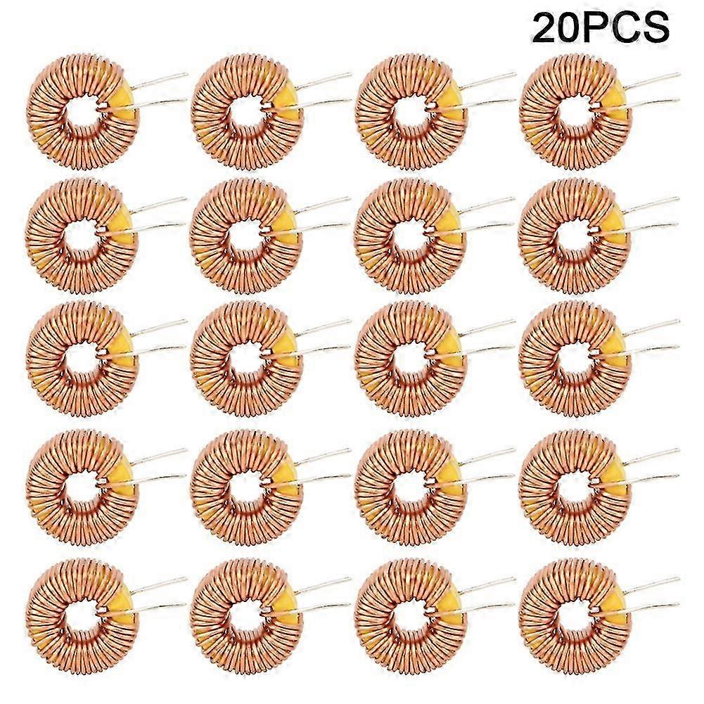 100uh 0,6mm Ringkernspule, Packung Mit 20 Hochwertigen Kupferinduktivitäten Für Leiterplatten Und Pcb-platinen.