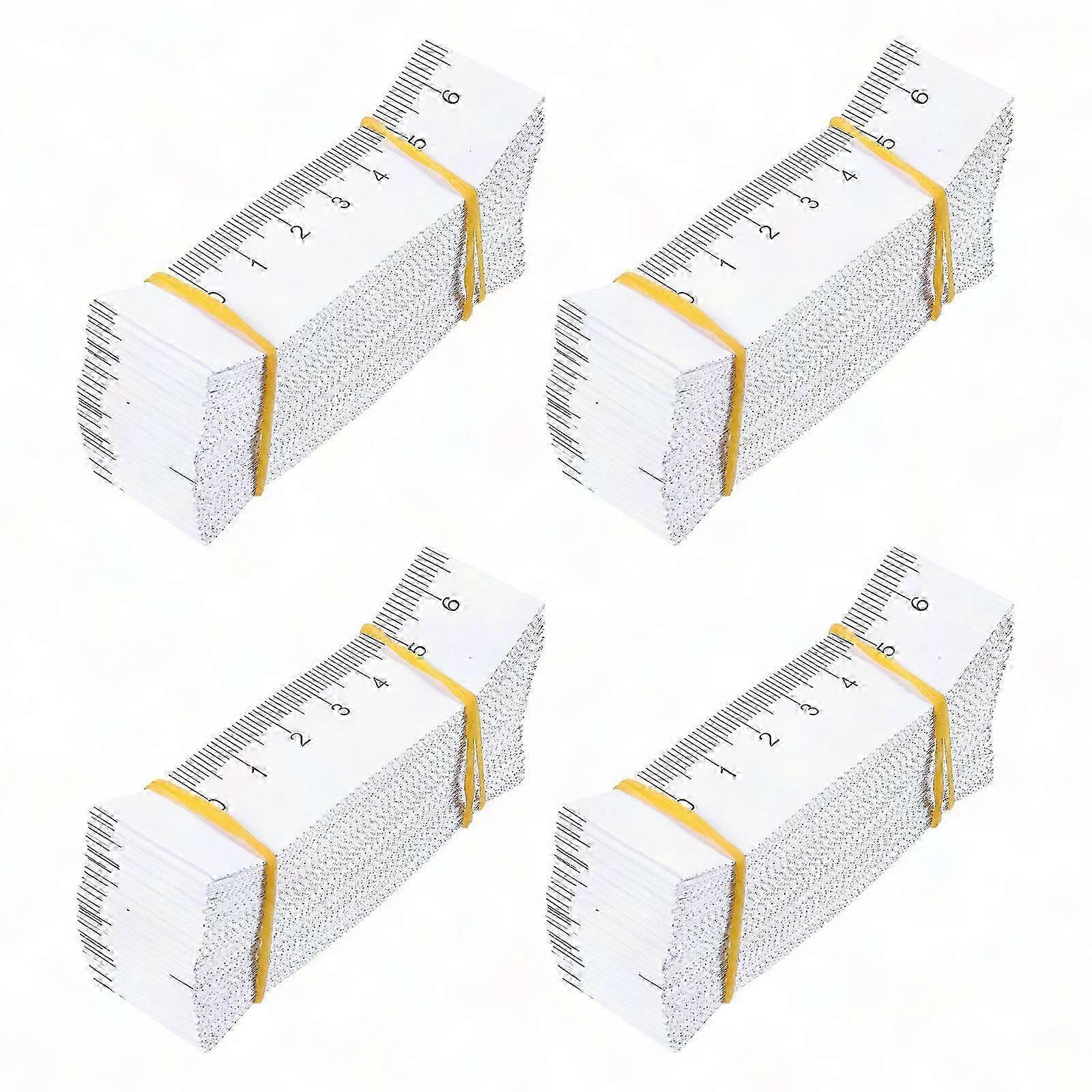 100 Stück Doppelseitiges Einwegklebeband, Papierwickel-messlineal, Medizinisches Größenmessgerät