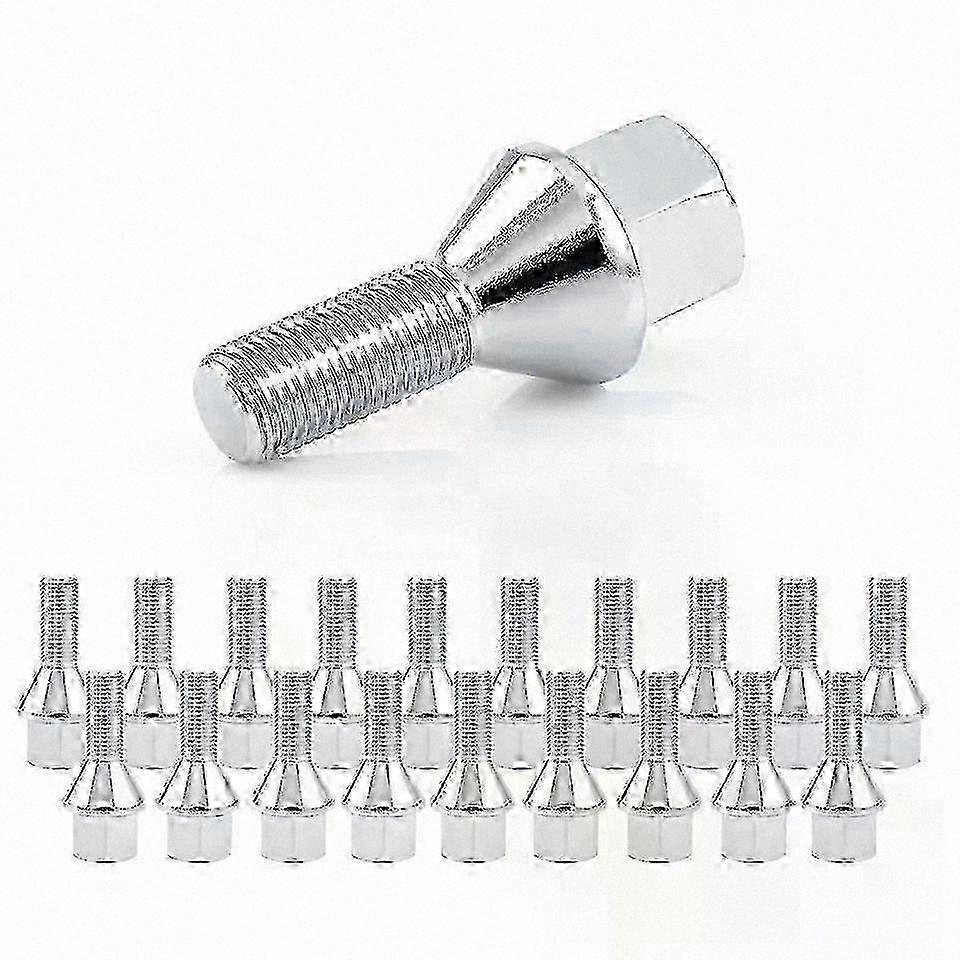 12x1,25 Radmuttern, 20er-pack Für Jeep Cherokee Compass, Dodge Dart, Chrysler 200 - Hochleistungs-felgenbefestigungen Aus Stahl, Präzisionsgewinde, Kompatibel Mit Verschiedenen Fahrzeugmodellen.
