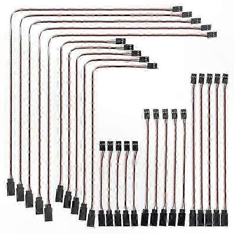 25-teiliges Servo-verlängerungskabel, Stecker/buchse, Rc-kabel Für Modellbau Und Diy-projekte