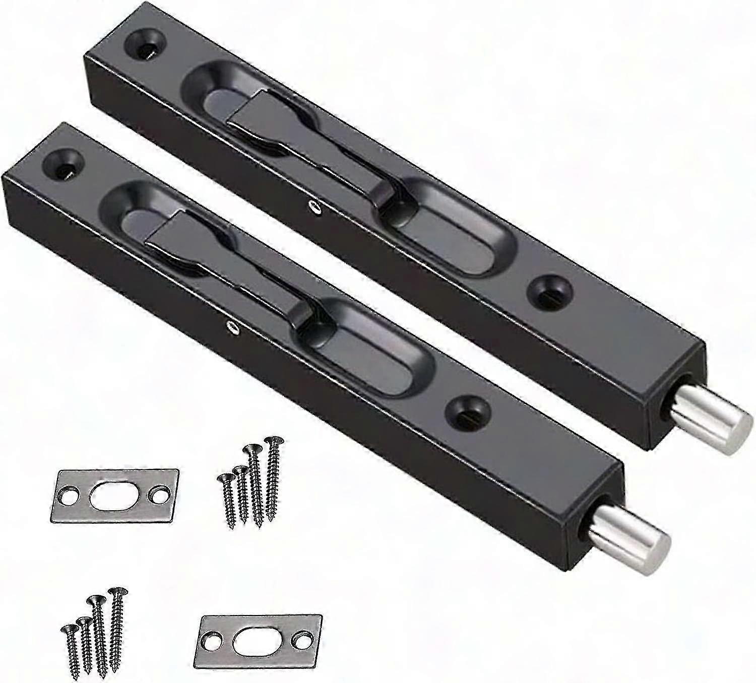 Zweiteiliges Einsteckschloss, Riegel Aus Edelstahl 304, 15 Cm, Erhöhte Sicherheit Für Innentüren