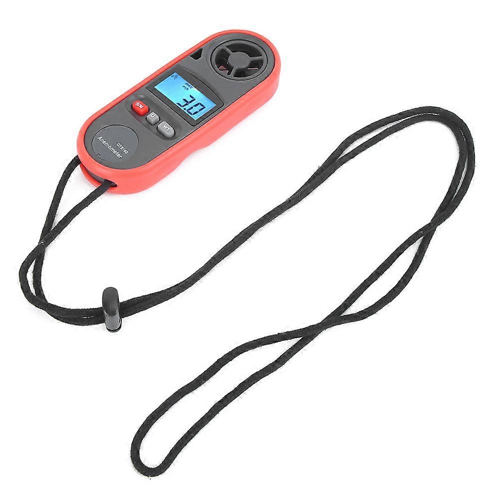 Tragbares Digitales Anemometer Im Taschenformat, Windgeschwindigkeitsmesser Und Temperaturthermometer, Luftstromanzeiger Für Den Außenbereich