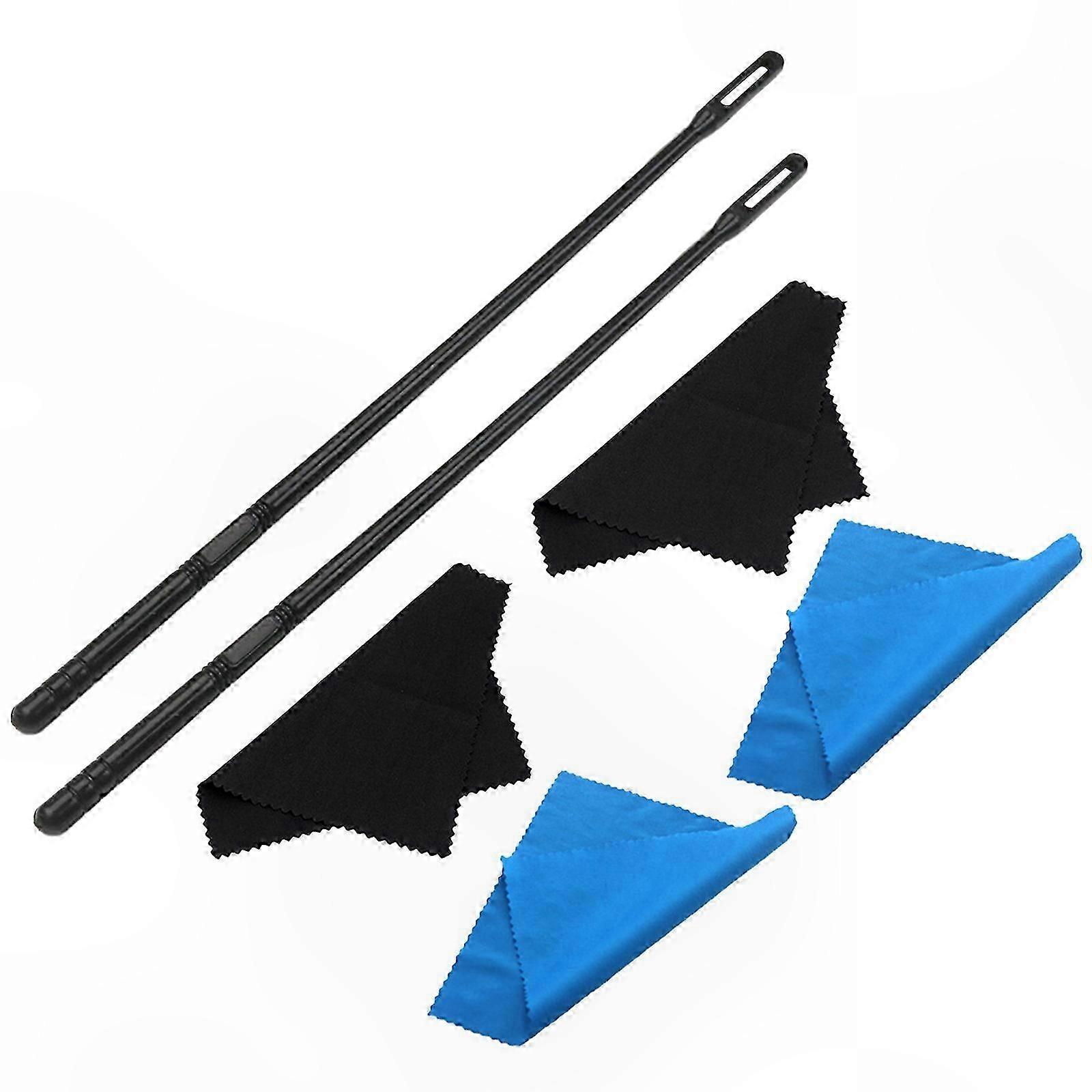 Flötenreinigungsstab Und -tuch, Komplettes Wartungsset, Wattestäbchen Und Mikrofasertuch, Hygienezubehör Für Blasinstrumente, 2-teiliges Set