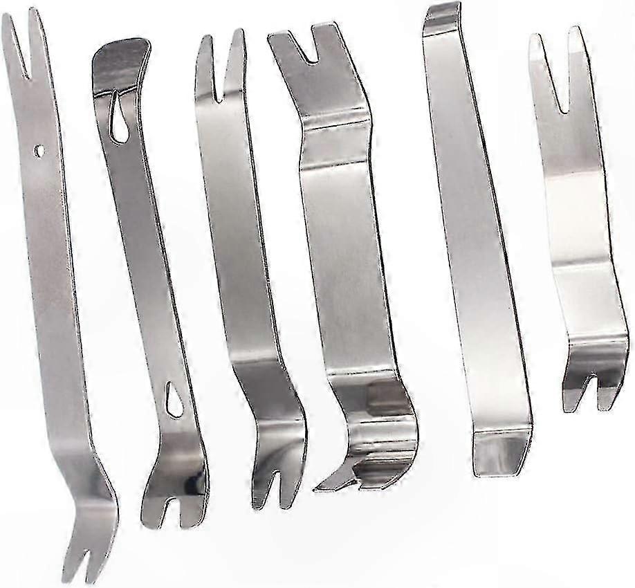 6-teiliges, Robustes Werkzeugset Aus Edelstahl Zum Ausbau Von Autoverkleidungen An Türen, Radios Und Armaturenbrettern