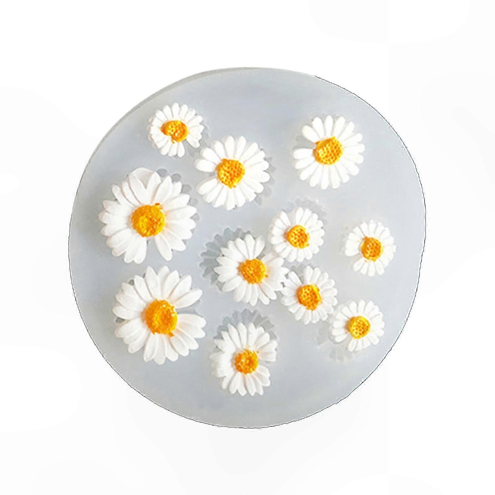 Silikon-kerzenform In Blumenform, Für Epoxidharz, Seife, Schokolade, Bonbons, Zuckerpaste, Große Hochzeitstortendekoration