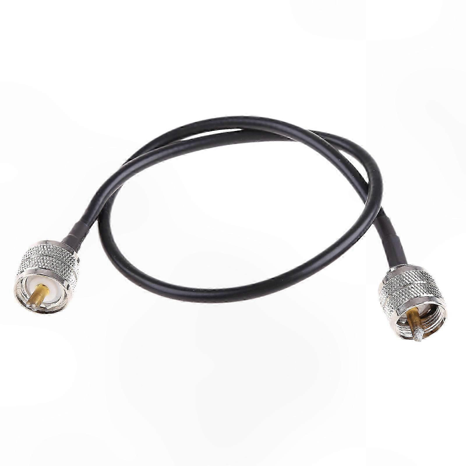 Hochleistungsfähiges Digitales Koaxialkabel, Pl-259 Stecker Uhf Auf Stecker Uhf Adapter, 50 Ohm Verlustarmes Erdungskabel, Robuster Stecker, Einfach Zu Bedienen, Zuverlässige Übertragung, Professionel