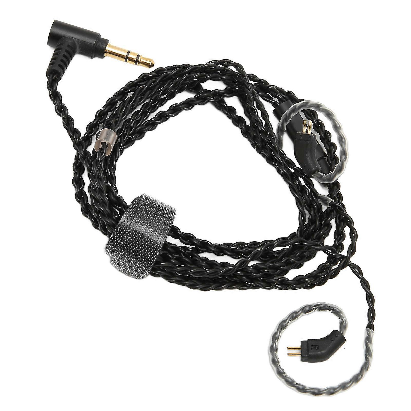 Austauschbares 3,5-mm-2-pin-0,78-mm-audiokabel Für Kopfhörer, Ohne Mikrofon, Hochleistungsfähiges Geflochtenes Kabel, Vergoldeter Klinkenstecker, Emv-kompatibel, Standardlänge, Langlebiges Audiozubehö
