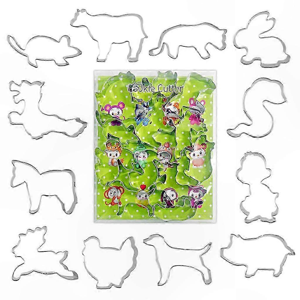 Set Mit 4 Chinesischen Tierkreiszeichen-ausstechformen Aus Edelstahl, Keks- Und Dessertform, Kuchen- Und Gebäckausstecher