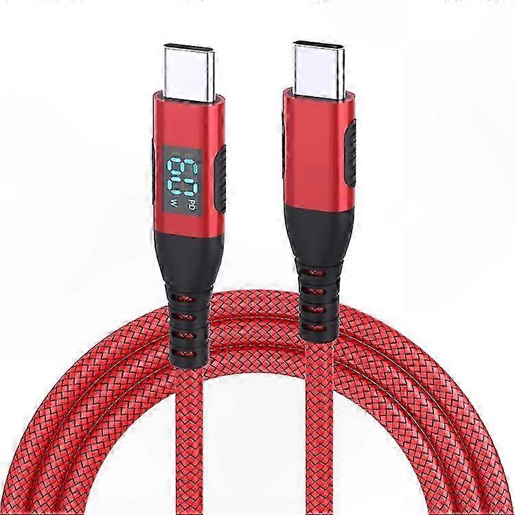 3 Meter Langes, Geflochtenes Usb-c-zu-usb-c-kabel, 60-w-schnellladung, Datenübertragung Für Smartphones Und Tablets, Robust Und Langlebig.