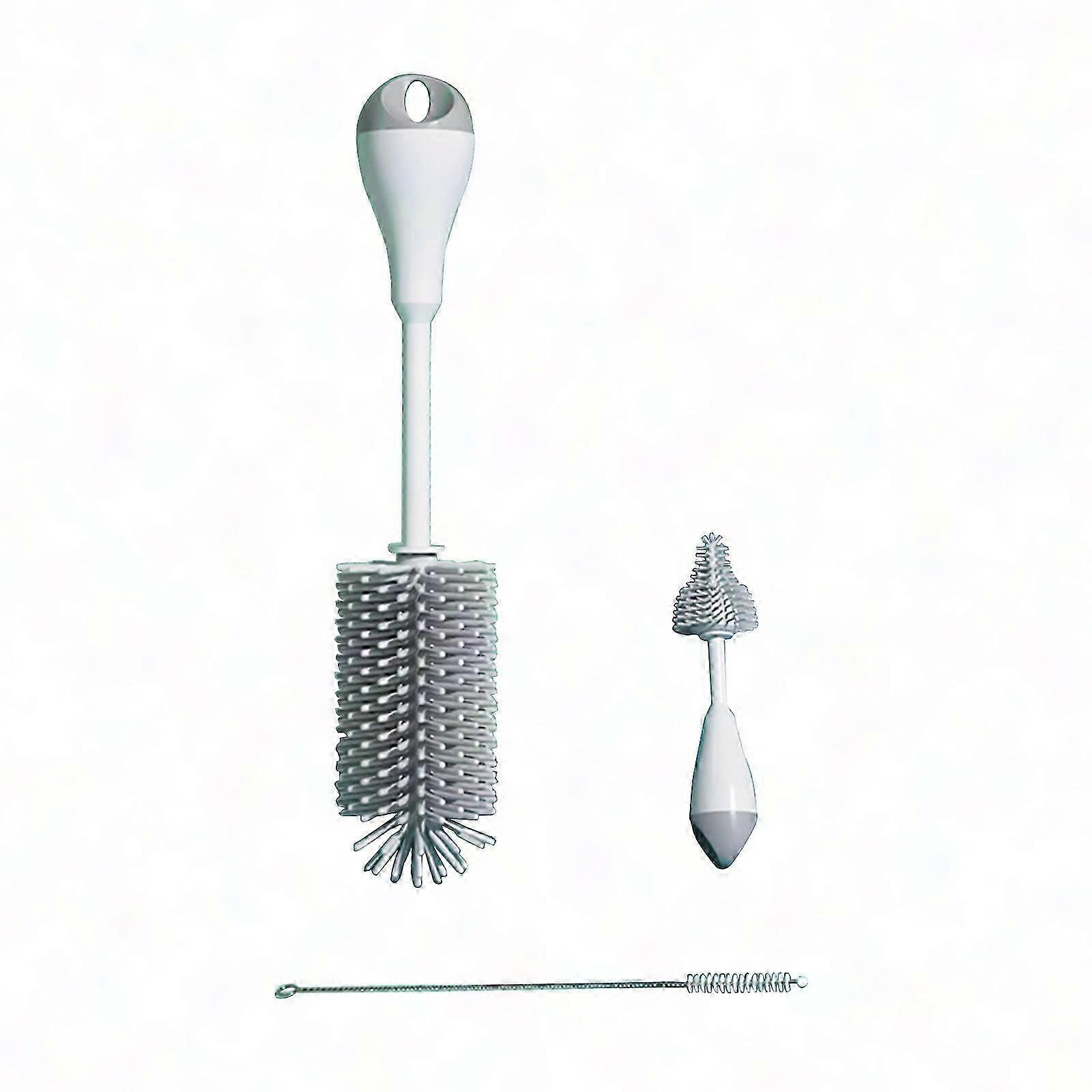 Babyflaschenbürsten- Und Strohhalm-reinigungsset – Wiederverwendbare Reinigungsbürste Für Babyflaschen, Sicher Und Langlebig (rosa)