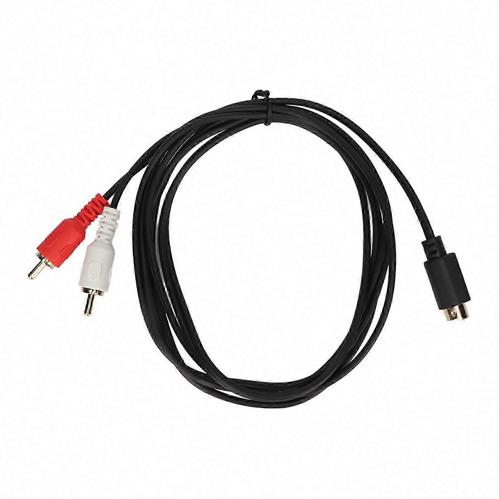 4-poliger Stecker Auf 2 Cinch-stecker Y-adapterkabel, 1,5 M, Für Dvd-player, Camcorder, Tv-decoder Und Videorecorder – Audio-/video-kompatibel