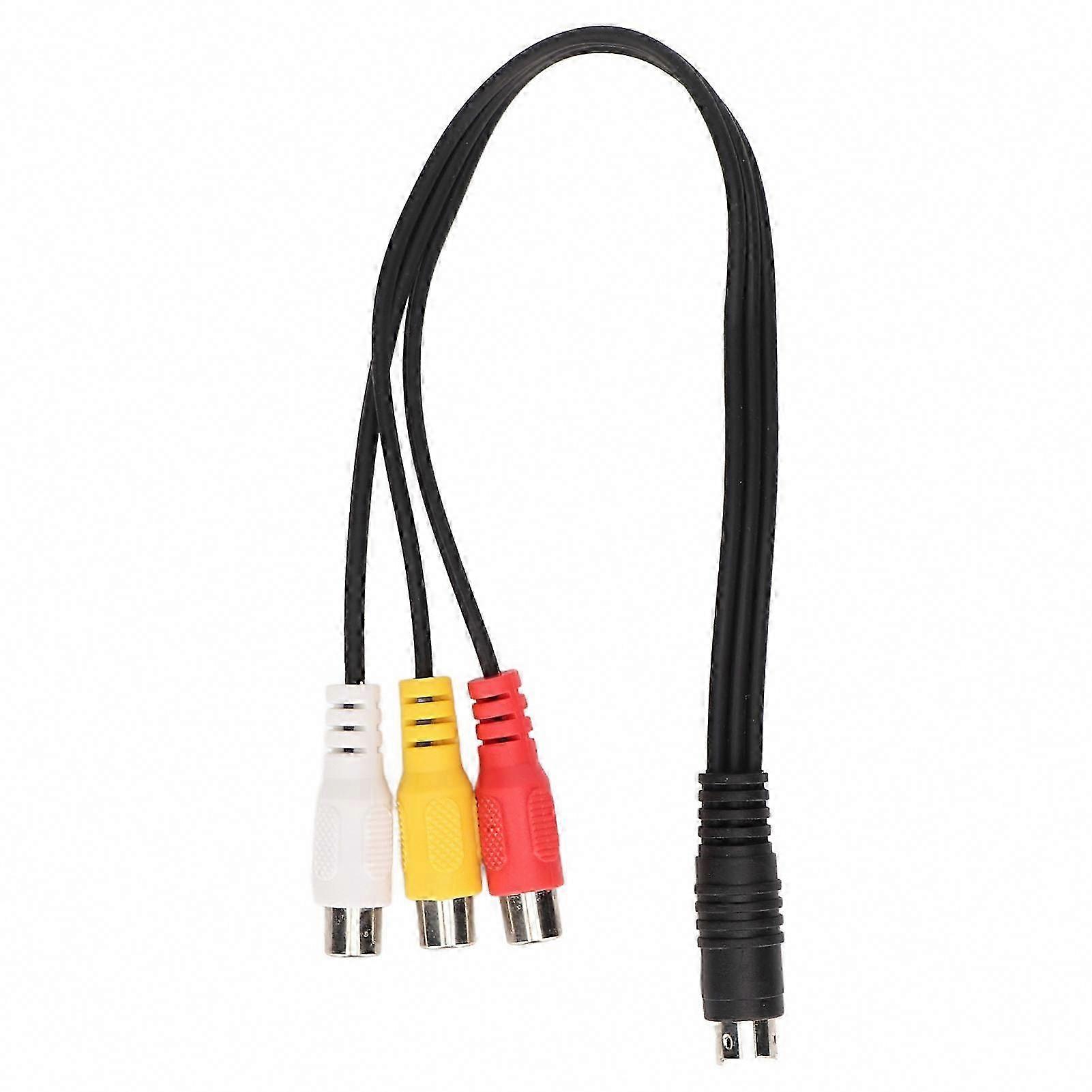 1 M S-video-kabel, 4-poliger Stecker Auf 3 Cinch-buchsen (rot, Gelb, Weiß), Doppelt Geschirmt, Hochwertige Audio-/video-verbindung