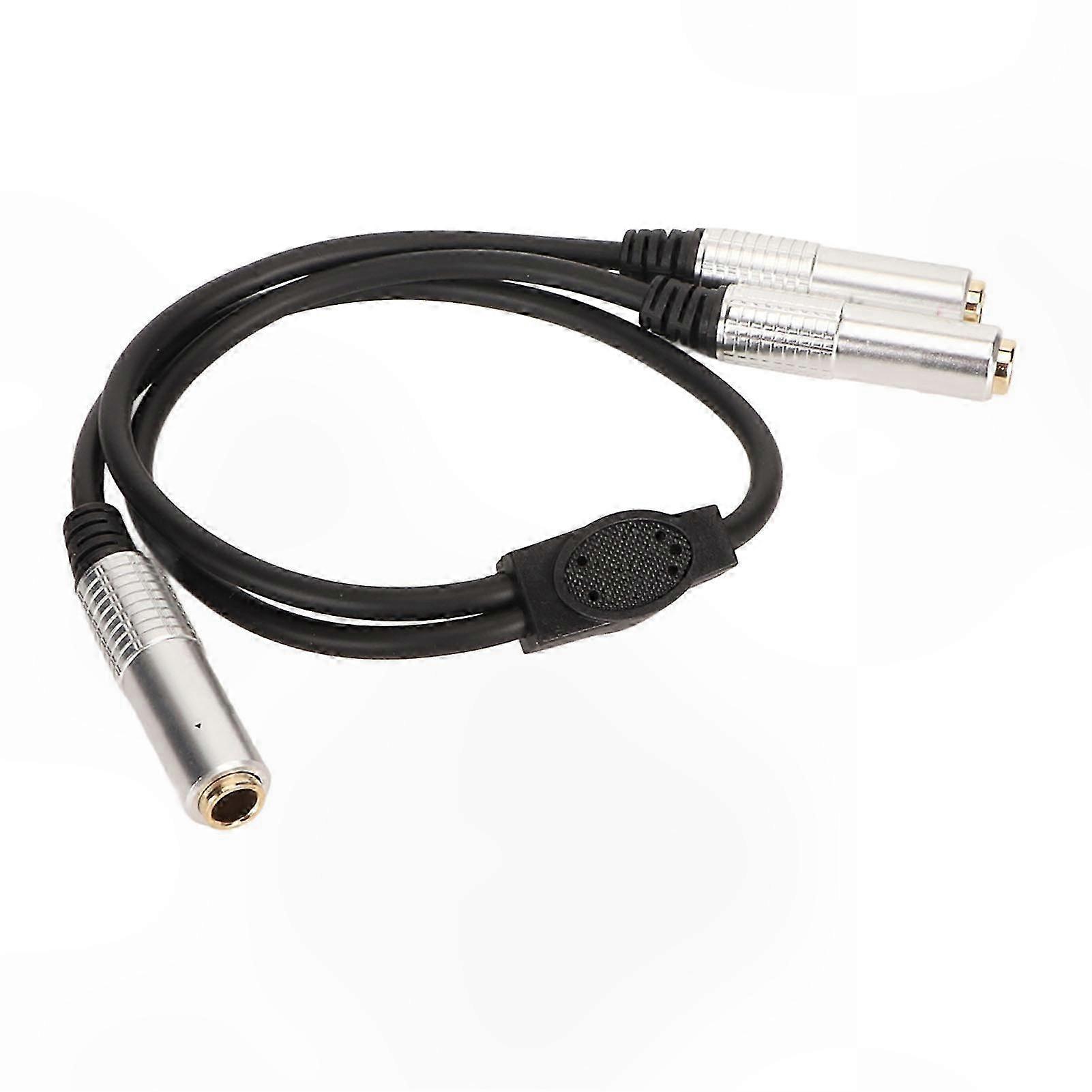 6,35-mm-doppel-stereo-y-adapter (weiblich) Auf Einzel-stereo-y-adapter (weiblich), 1,6 Fuß Langes Vergoldetes Kabel Für Audiogeräte, Hifi-signalverteiler, Robuster Stecker, Studiozubehör.