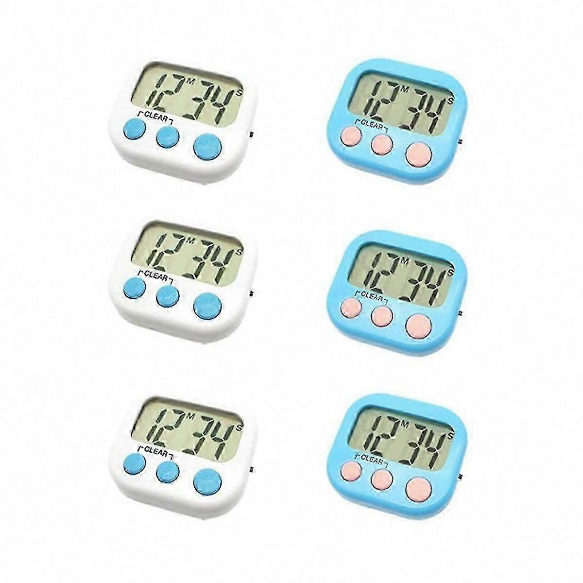Set Mit 6 Mini-digital-lcd-bildschirmen Für Kinder, Für Schule, Hausaufgaben Und Unterrichtsübungen