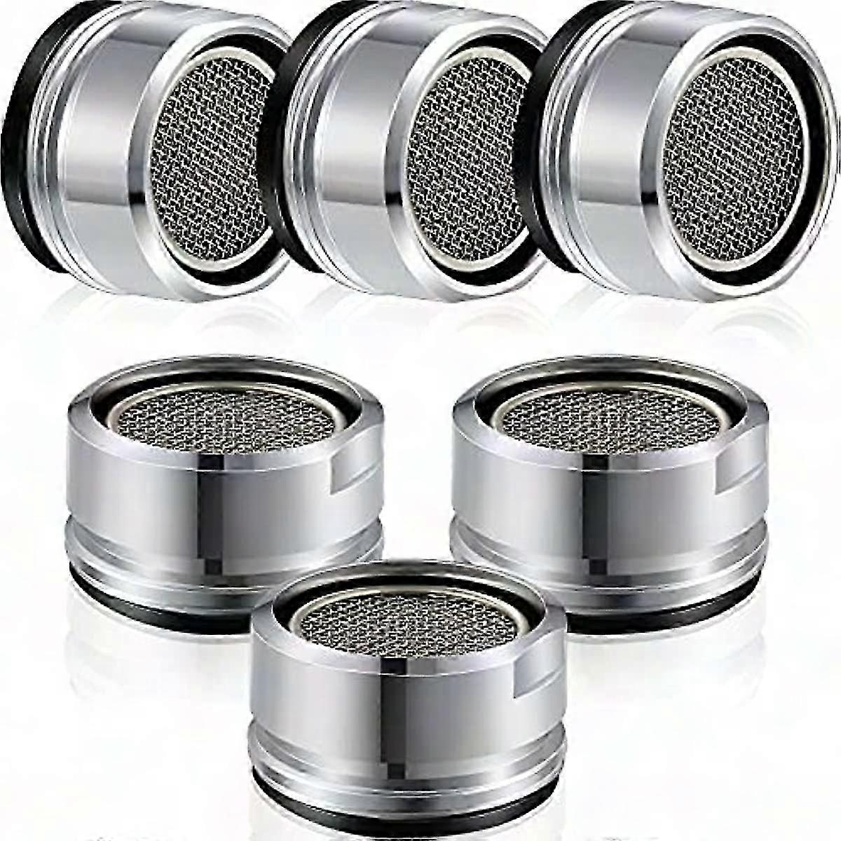 6-teiliges Universal-luftsprudler-set Für Mischbatterien, 24-mm-außengewinde, Messinggehäuse, Ersatzteil Für Küchenspülen Im Badezimmer.