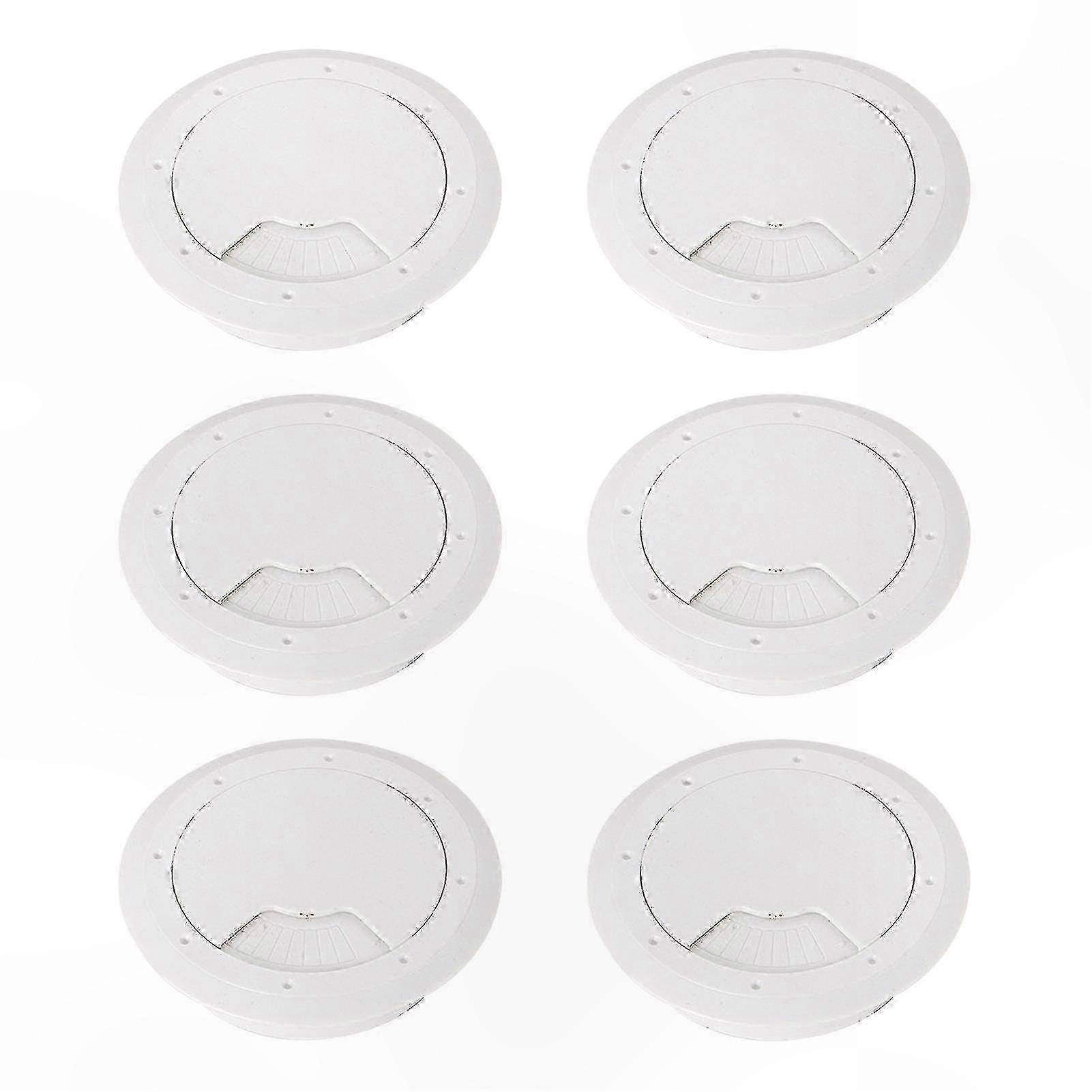 Set Mit 6 X 60 Mm Kabeldurchführungen Für Den Schreibtisch Zur Kabelführung, Ideal Für Zuhause Und Büro