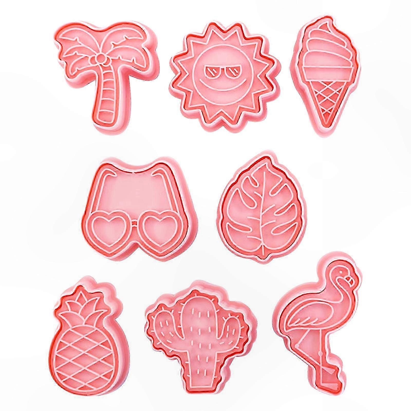 Set Mit 8 Ausstechformen, Kuchenformen Aus Kunststoff, Küchenbackutensilien, Backzubehör