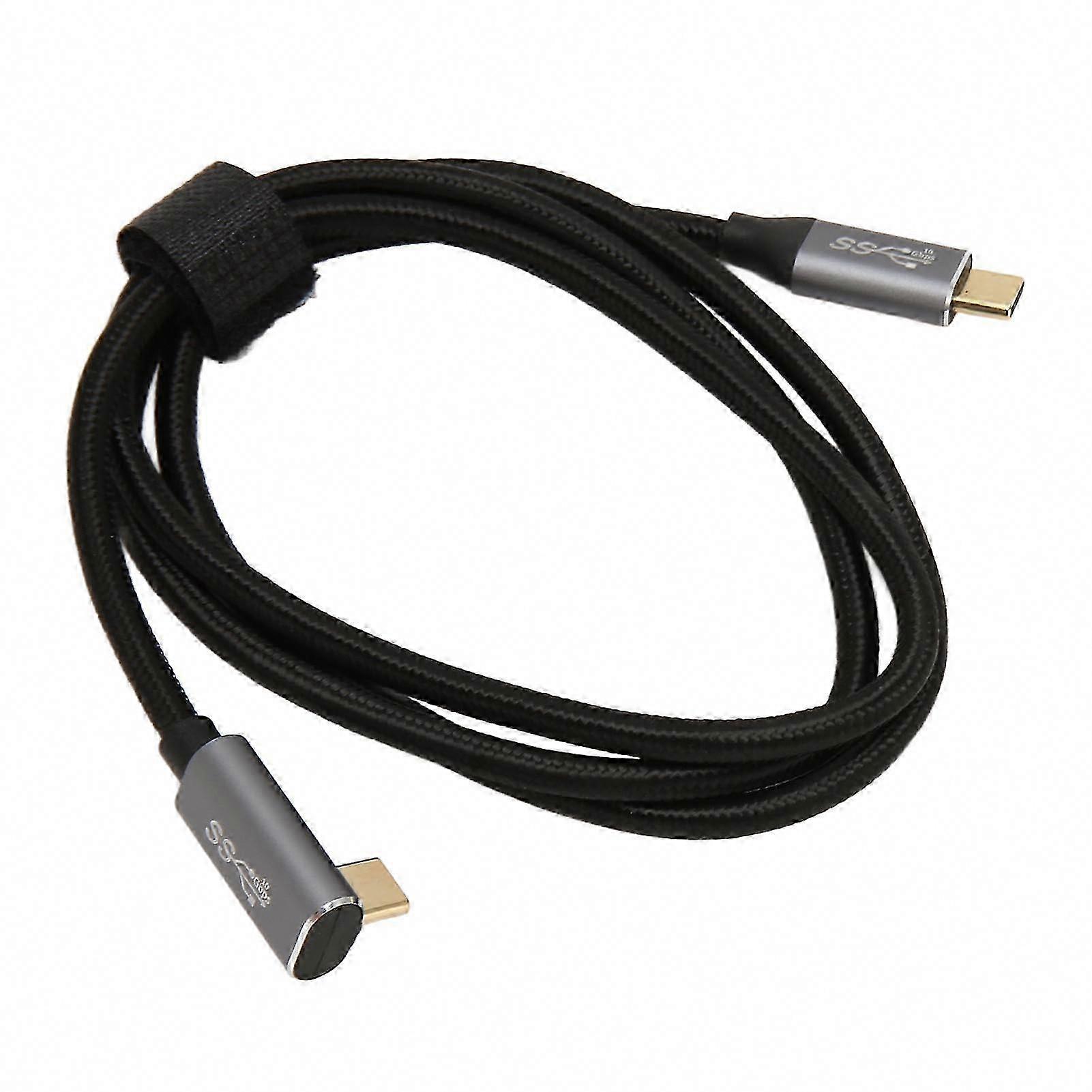 Usb-c-90°-kabel, 100 W, 10 Gbit/s, 4k 60 Hz, Typ C Auf C Rechtwinklig, Steam Deck-kompatibel, 100 Cm (39,4 Zoll)