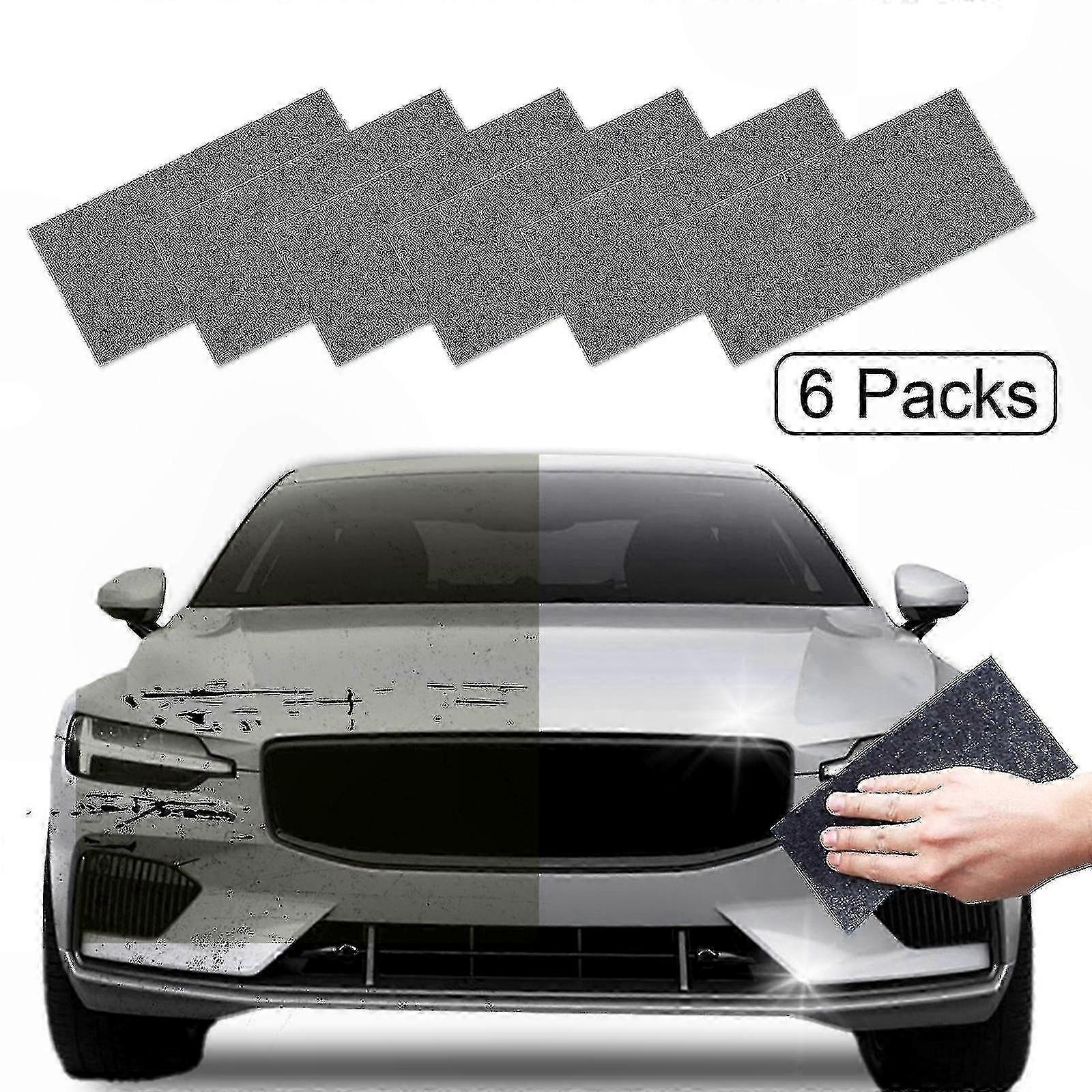 Mikrofaser-poliertuch, Set Mit 6 Nano-glitzer-tüchern Zur Oberflächenaufbereitung Und Detailpflege Von Fahrzeugen.