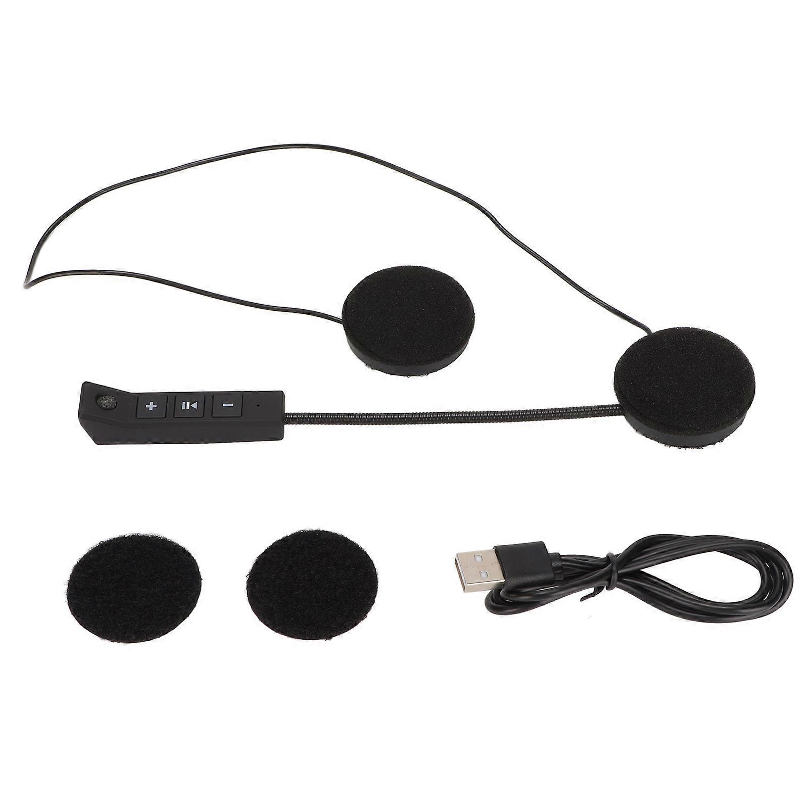 Bluetooth-motorrad-headset Mit Automatischer Verbindung, Hochwertigem Stereoklang, Freisprechfunktion Und Ohrhörern
