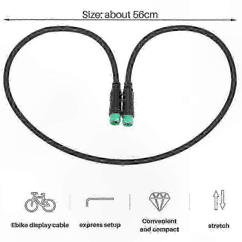 5-poliges Display-verlängerungskabel (stecker-stecker) Für E-bike-motorsteuerung, Bildschirmanschluss, E-bike-kompatibel, Standardlänge, Ersatzteil