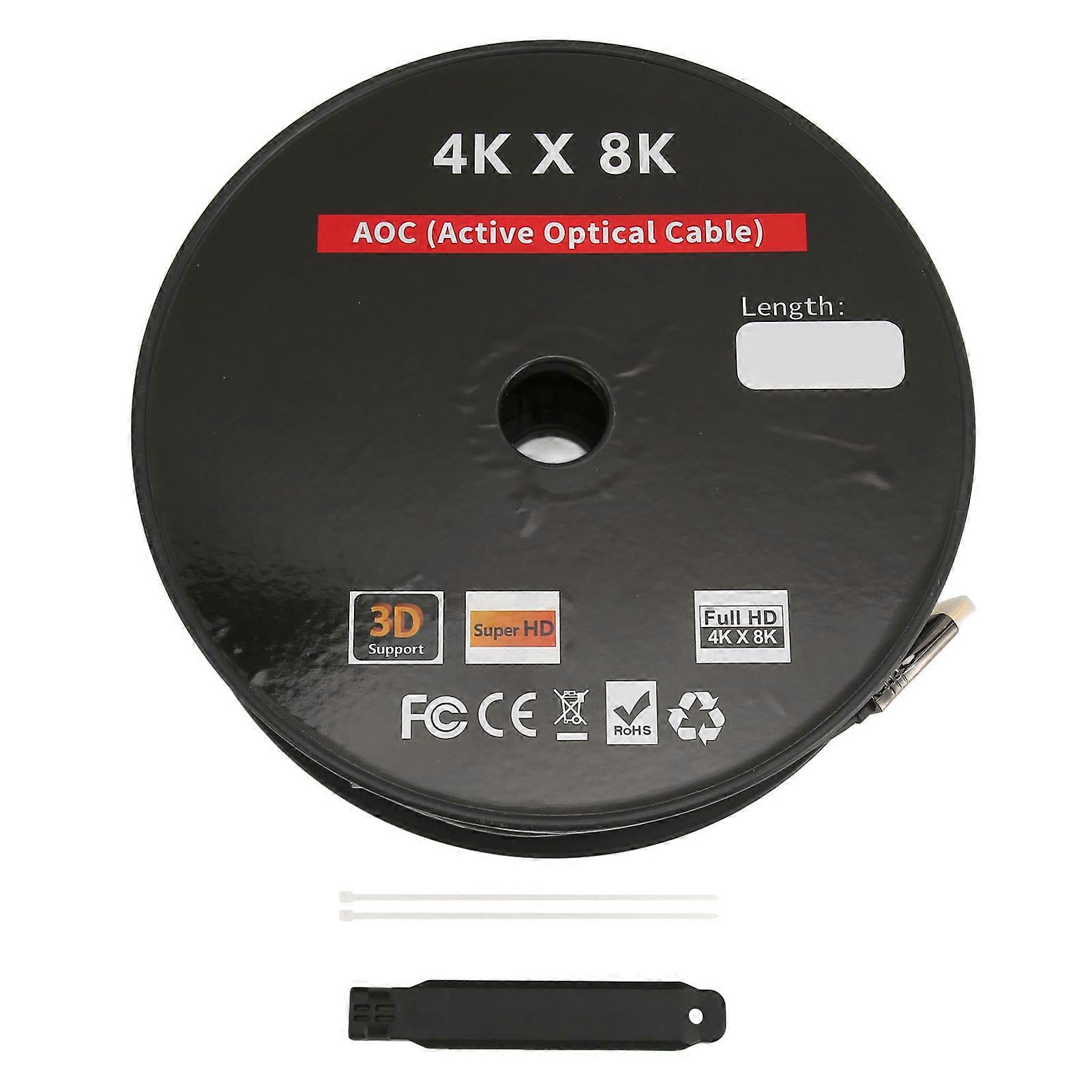 Hdmi 2.1 Glasfaserkabel 18 Gbit/s 4k Ultra Hd Für Fernseher, Hochauflösende Multimedia-verbindung, Große Entfernungen, Professionelle Konnektivität