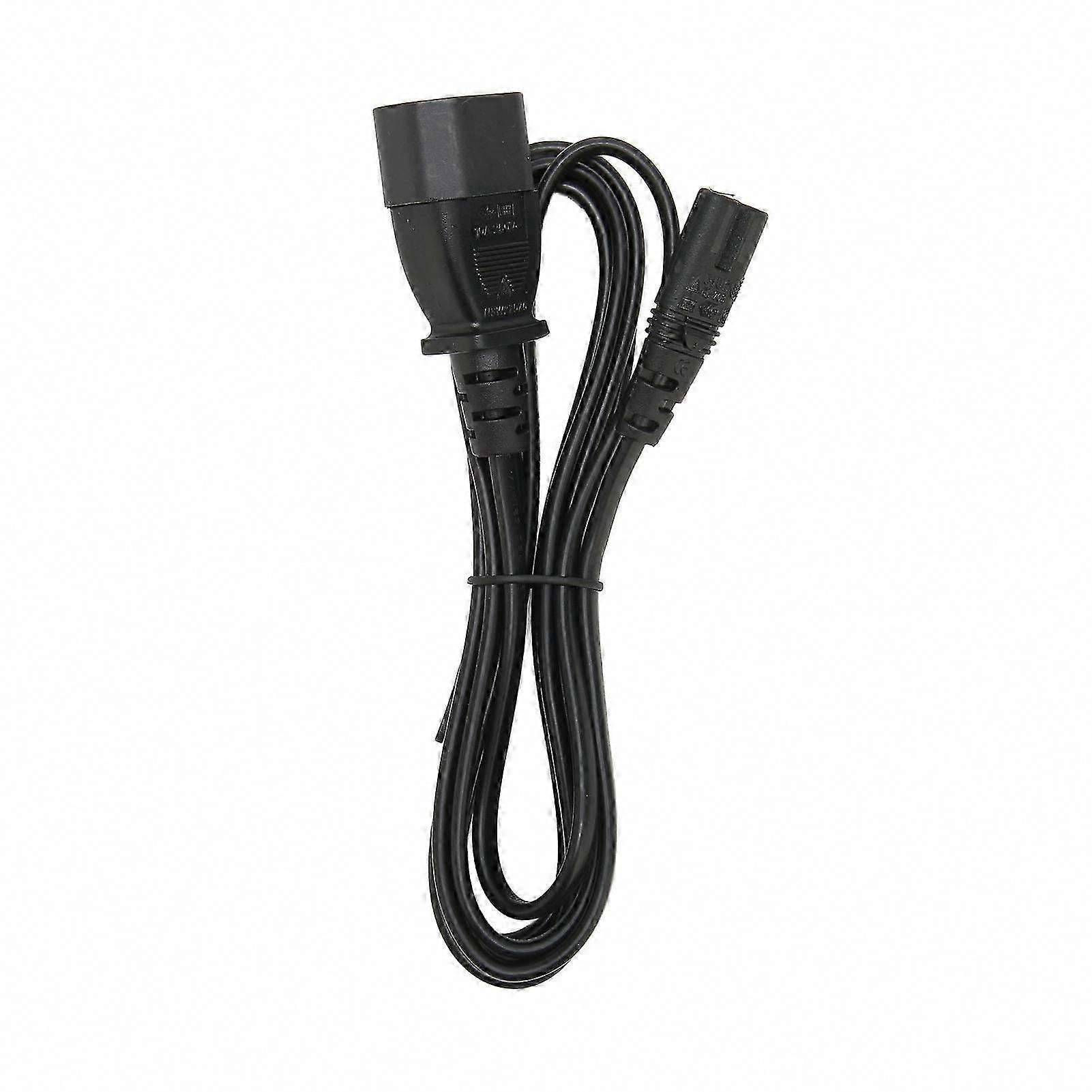 Iec320 C14 Auf C7 Stromkabel, Stecker Auf Buchse, 2 Meter, Für Lcd-bildschirm, Drucker Und Kamera, Langes Stromkabel.