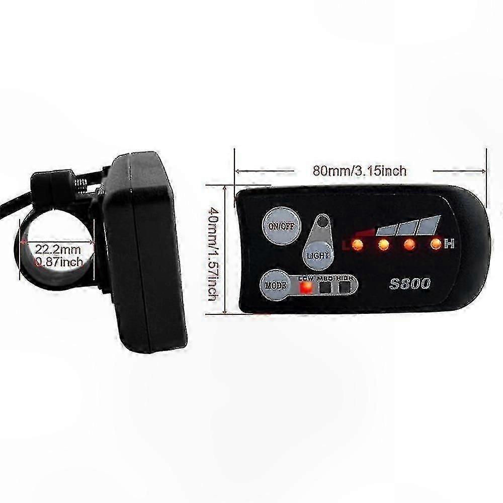 Wasserdichtes Lcd-display Für 36v/48v Elektrofahrräder, 5-poliges Bedienfeld, Hintergrundbeleuchteter Led-bildschirm