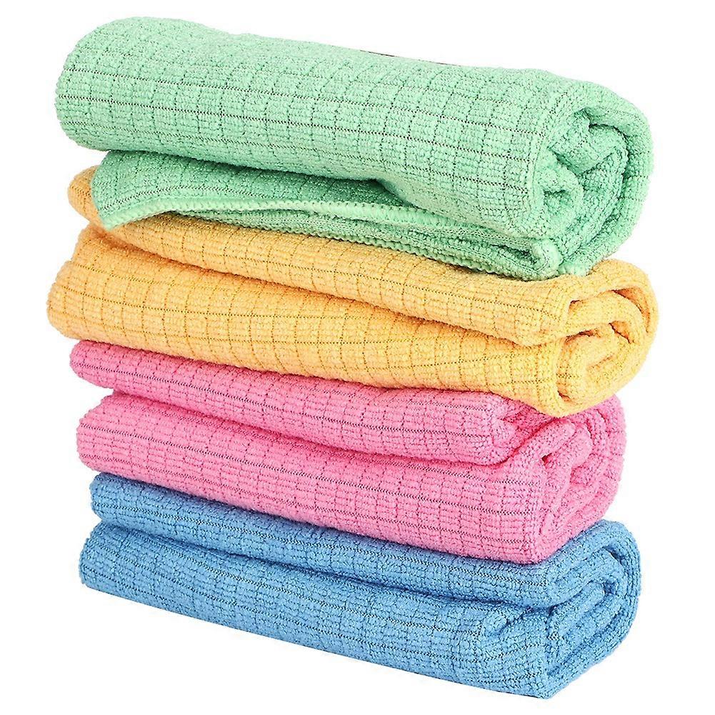 4-teiliges Set Saugfähiger Mikrofasertücher, Ultraweiche Geschirrtücher Für Die Küche, Schnelle Und Streifenfreie Reinigung, Praktisches Und Wiederverwendbares Haushaltsutensil.