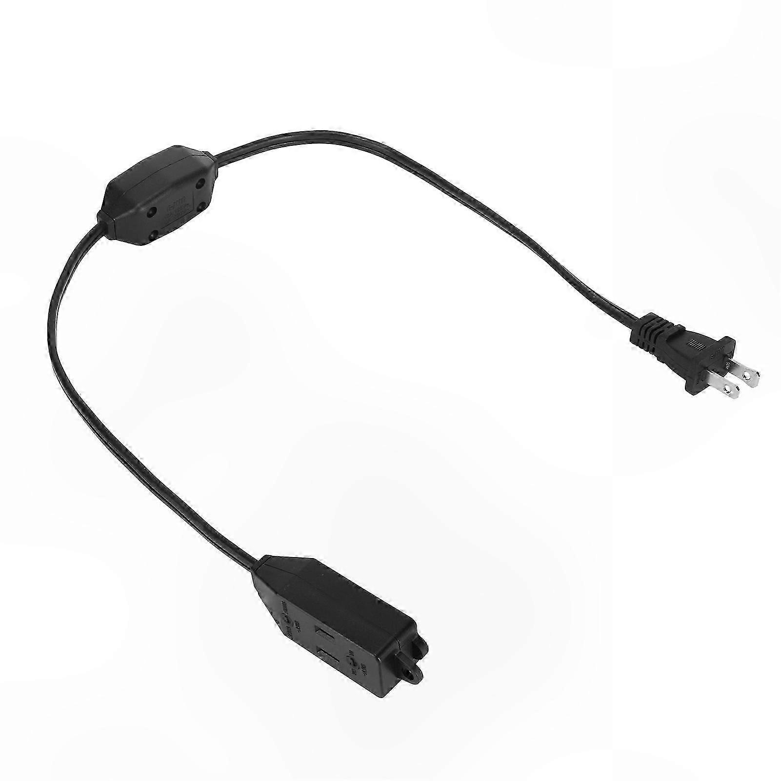 3-fach-wechselspannungskabel Mit Schalter, 0,64 M, Us-stecker, 125–250 V, 2-polig