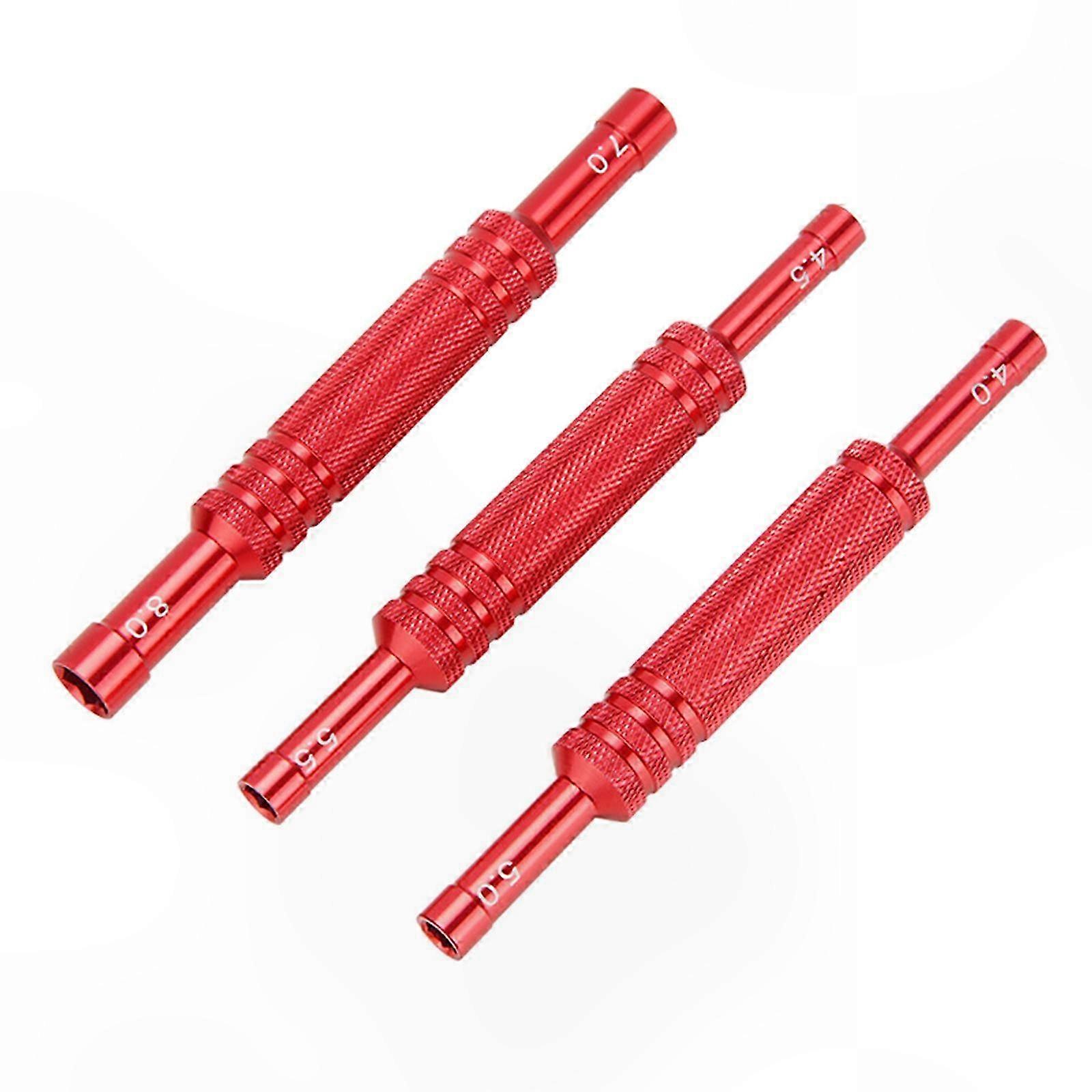 3-teiliges Doppelschraubendreher-set Aus Aluminiumlegierung, 80 G, Mit Ummanteltem Griff, Praktisch Für Modellautos Und Sammler, Einfaches Und Ergonomisches Design.