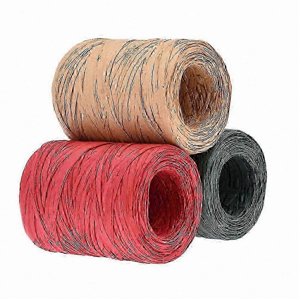 Kraftpapierband Mit Schnur Zum Verpacken Von Geschenken Und Für Kreative Projekte
