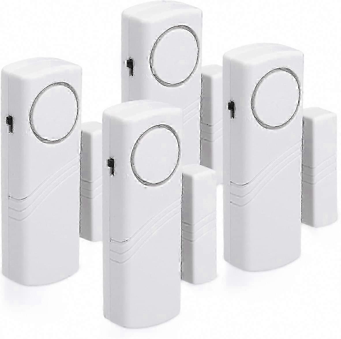 4er-pack Kabellose Tür- Und Fensteralarme – 100-db-magnetdetektor Für Haussicherheit Und Einbruchschutz
