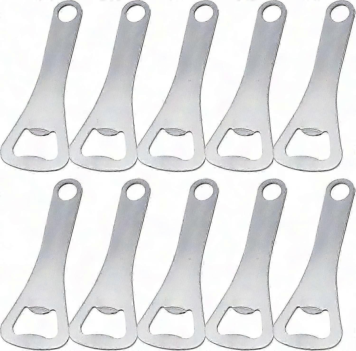 10 Flaschenöffner Aus Metall Mit Kronkorken-motiv Für Bier, Zuhause, Bar, Outdoor, Barkeeper – Silber, 10er-pack, Diy-geschenkidee Für Männer